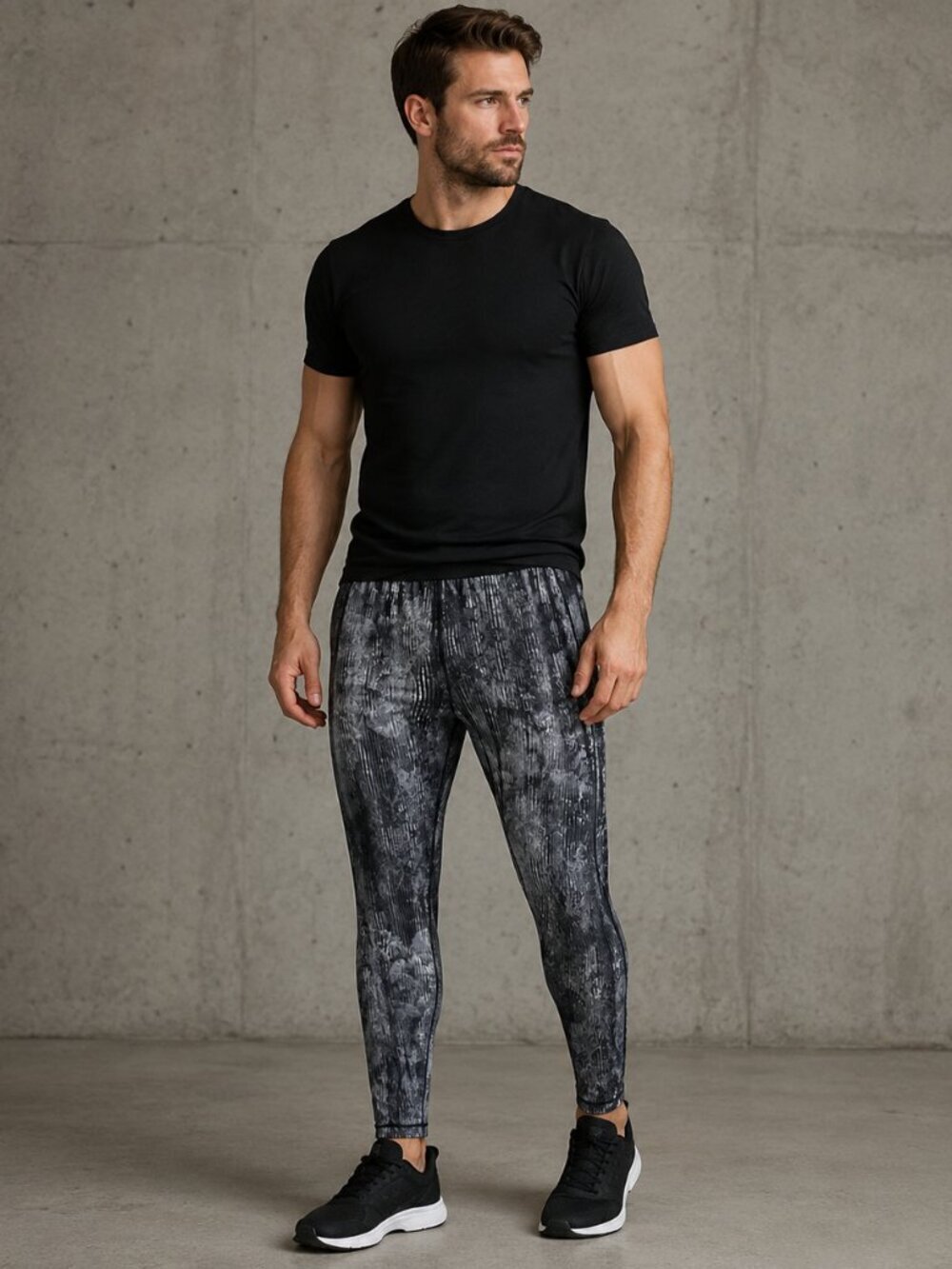 Adidas Techfit Men's Black and Gray Training Long Tights Size XL